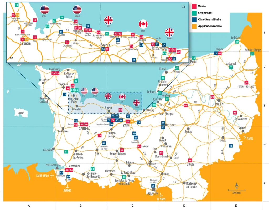 plan for visiting d day landing beaches normandy france