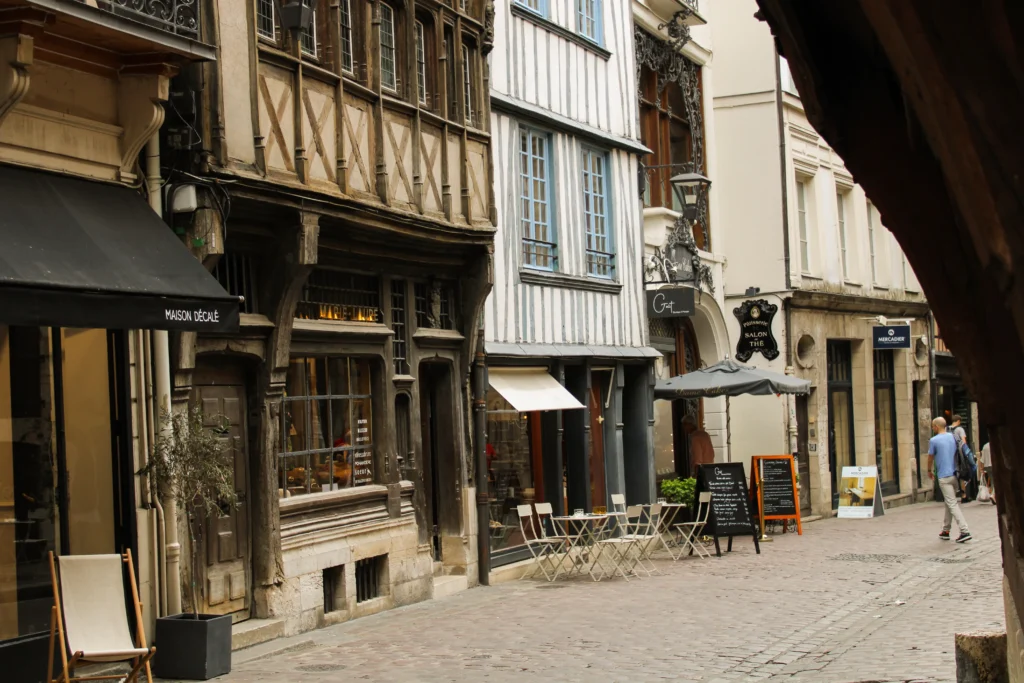 Saint Romain street Rouen cathedral quarter