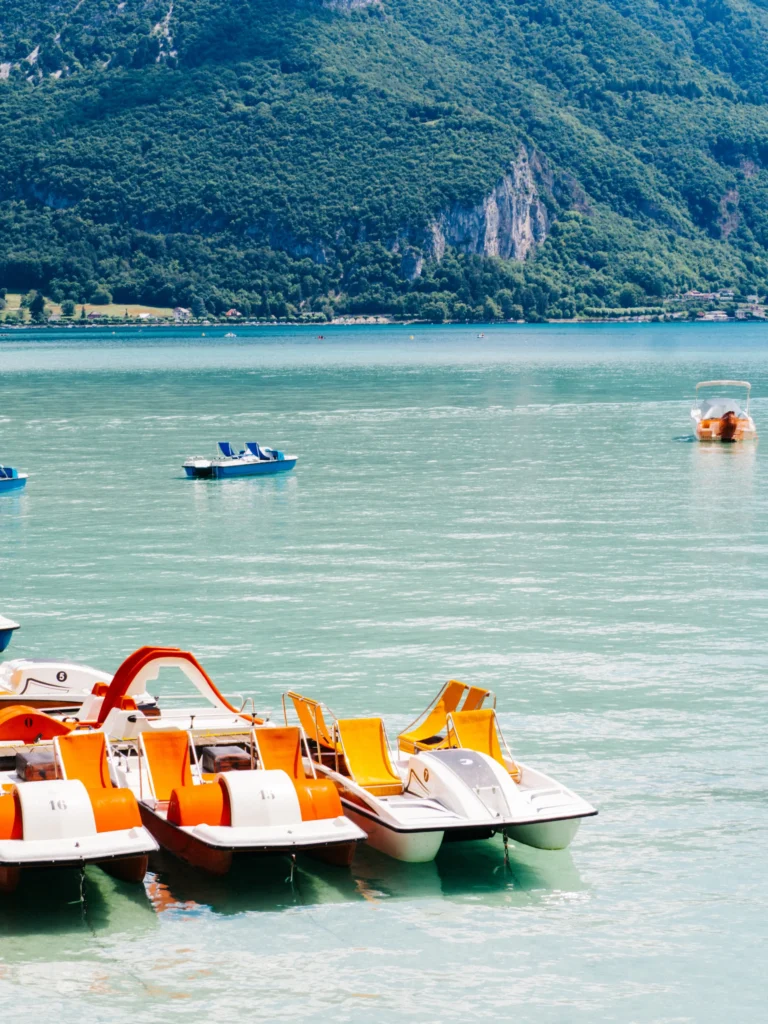 what to do in Annecy: catamaran